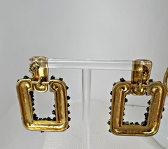 Jewelry Lot 1980s Black and Yellow Gold Tone incl Monet, Trifari, and more