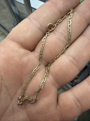 Vintage Rare 375 Yellow Gold 9K Bracelet 2.4g 8” *US SELLER*