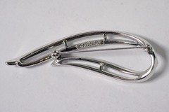 Elegant 1960s Vintage Sarah Coventry Textured Silver Tone Brooch