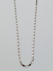 DaneCraft Tarnish Free 925 Sterling Silver Flat Oval Link Necklace 16”