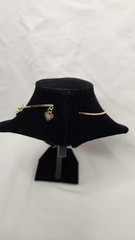 Lunch at the Ritz Star Charm Collar Necklace Goldtone Rhinestones