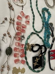 Vintage Jewelry Lot with Various Styles Necklaces/ Earrings/bracelets/ Others