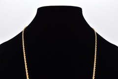 Madewell Wishbone Pendant Necklace Brushed Gold Minimalist Lucky Charm BinBE