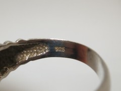 Nice Vintage Sterling Silver and Amethyst Ring Size 6