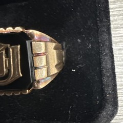 Vintage 10K Yellow Gold Black Onyx Signet Ring Monogram “J” 5.7 Grams Size 9