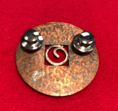 Lot of 2 Vintage Mid-Century Modernist Artisan Brooches – Includes “NERD”