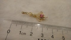 Vintage Victorian Antique Estate Jewelry 10k Gold Seed Pearl Charm Pendant COOL