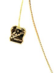 Vintage Gold Electroplate Scitarelli Creations Necklace Earrings Set w Tag & Box