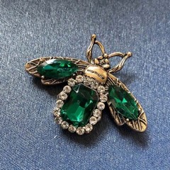 Crystal Bee Brooch Insect Pin Brooches For Women Clothes Scarf Clip Jewelry Gift