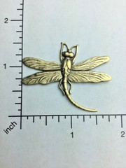 34173 Brass Oxidize Victorian Large Dragonfly Jewelry Finding
