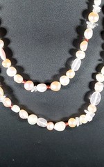 Vtg Honra Cultured Pastel Pearls And A Mixture Of Other Gemstones 925 40″