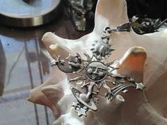 ☆ Vintage Sterling Sun☆Moon☆Stars☆Planets Pendant ☆