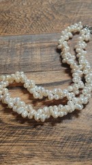 Antique Freshwater Pearl Necklacev& Earring Set