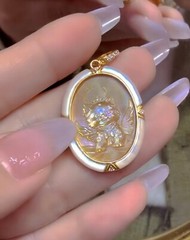 Antique style Cameo Pendant 925 Silver plated Vintage Necklace Estate Jewelry