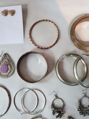 Huge Modern Costume Jewelry Lot 40+ Items Watch Necklace Earrings Trendy Bling