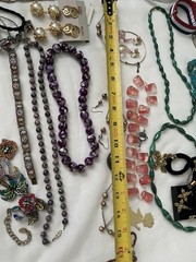 Vintage Jewelry Lot with Various Styles Necklaces/ Earrings/bracelets/ Others