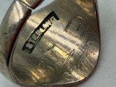 Vintage Sterling Silver Ring Boy Scouts BSA Signet Knot Monogram Size 6 1949
