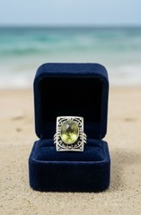 Vintage Nicky Butler Lemon Quartz RAJ Limited Addition Retired Ring Size 8