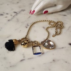 AGATHA PARIS Necklace 4 Charms | Swarovski Crystal Necklace