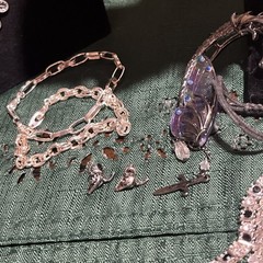 Jewelry Fashion lot Eclectic Silver Tone Vtg Modern Necklaces Bracelets Bulk