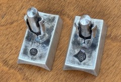 Antonio Pineda Taxco Mexican Modernist Sterling Silver 925 cufflinks Vtg Rare