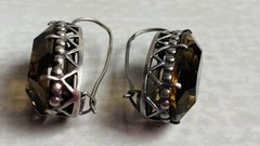 Серьги Крупные СССР серебро 875 звезда 3ФК