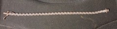 ​Vintage 925 Sterling Silver S-Link Tennis Bracelet Cluster Sparkle Accent 7″