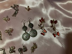 Women’s Fashion Costume Earrings Mixed Lot 15 pairs Multicolor Metal Imit Pearl