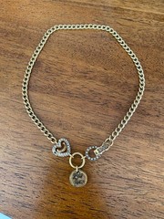 Lady Juicy Necklace Vintage Y2K 15″ Gold Choker Chain Love Luck Couture