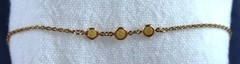 Vintage 1984 Avon Glimmering Birthstone Bracelet November Simulated Topaz Large