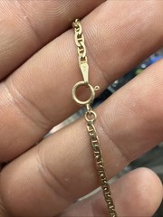 Vintage Rare 375 Yellow Gold 9K Bracelet 2.4g 8” *US SELLER*