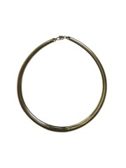 Sterling Silver Italian Made 6mm Wide Omega Style Slide Necklace 19”
