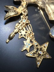 Kirk’s Folly Fairy Godmother Pin Gold Tone w/ AB Rhinestones Never Used