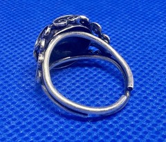 (06) Modernist 1950s Vintage 925 Sterling Silver Ring Adjustable – 3.75 g