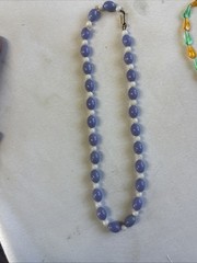 Vintage 1960s Plastic Bead Necklace Lot (5) Signed Hong Kong MCM Melon Beads