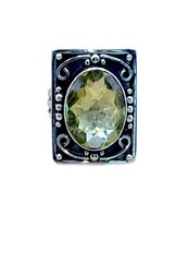Vintage Nicky Butler Lemon Quartz RAJ Limited Addition Retired Ring Size 8