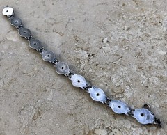 ✨🫧 VINTAGE .925 STERLING SILVER DOME BEAD BALL Link Bracelet | ESTATE Piece 🫧✨