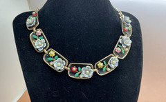 RETRO 4 Piece SET! Vintage ALICE Mulit Color Bracelet Earrings Necklace Ring!!
