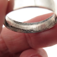 925 Sterling Antique 1911-1936 Australia 1 Florin – George V Coin Ring Size 9.75