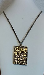 1960s War is Not Healthy for Children and Other Living Things Necklace 24 inches