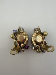Juliana D&E AB Rhinestone Bracelet Earring Necklace Set Parure Vintage Book