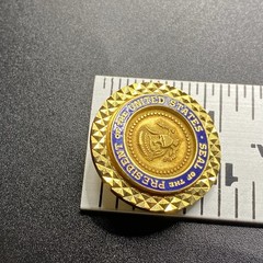Seal Of The President Of The United States Brooch Gold Tone