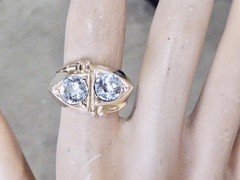 RARE 1/30 14k K YELLOW GOLD PLATE NEW OLD STOCK 70’S SIZE 6 RING BRILLIANT!!!!