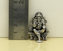 925 sterling silver Lord Ganesha statue, figurine, puja article home temple su02