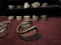 Spoon Ring & Bracelet Lot Of 24-Silver Plated & Stainless Steel Antique Deco
