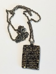 1960s War is Not Healthy for Children and Other Living Things Necklace 24 inches