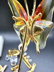 7 Piece Vtg SWAROVSKI Crystal Jewelry Lot Brooches Bracelet Stick Pin & Ring