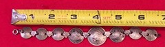Vintage Sterling Silver 1943 Australian Coin Trench Art Charm Bracelet