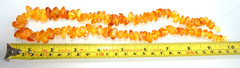 44gr RUSSIAN SOVIET BALTIC AMBER BEAD NECKLACE 琥珀 BRACELET STONE PENDANT EARRING