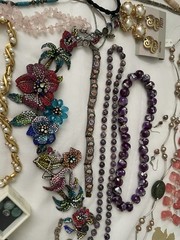 Vintage Jewelry Lot with Various Styles Necklaces/ Earrings/bracelets/ Others